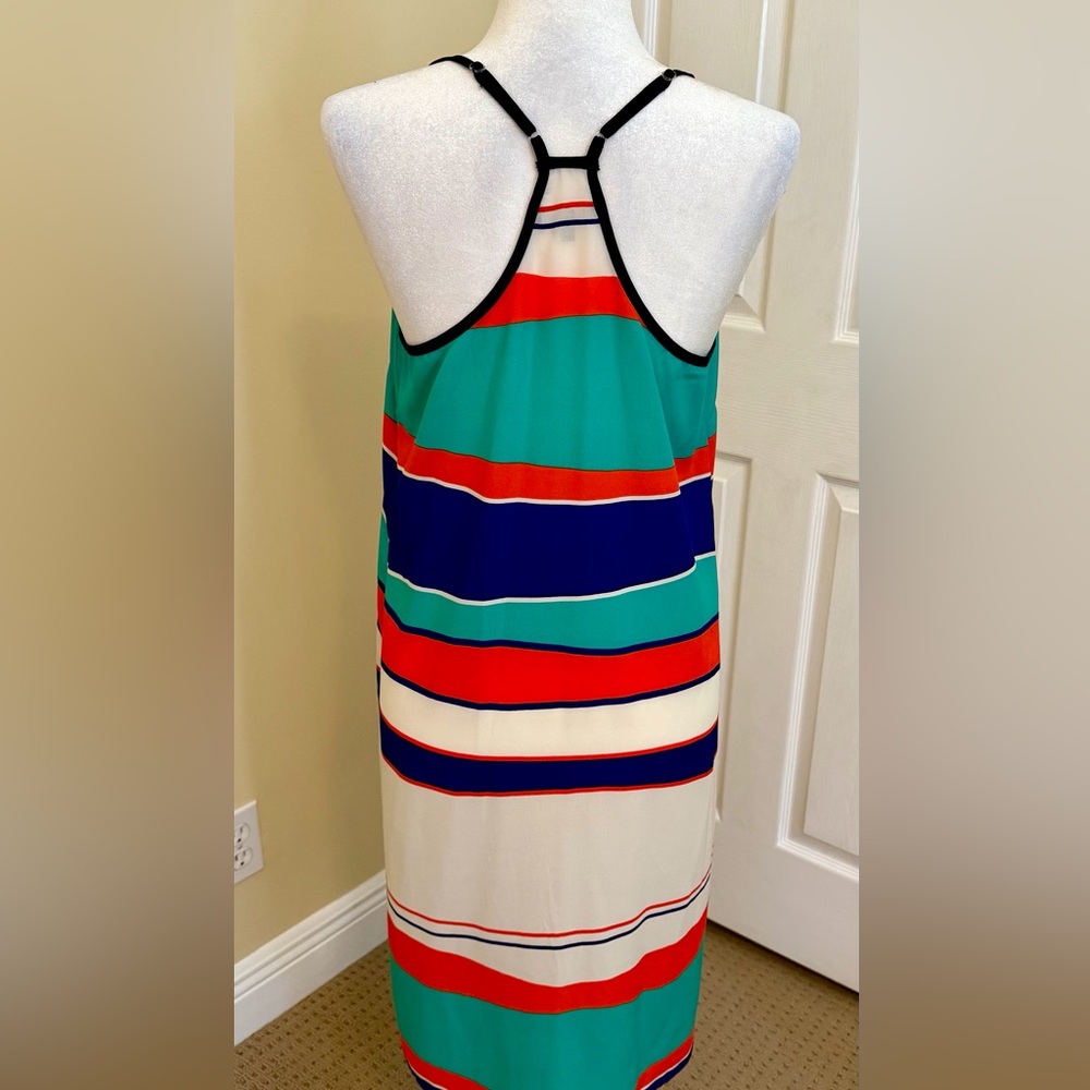 NWOT Razorback strappy bright stripped dress by Glam, Sz Med - Picture 2 of 4